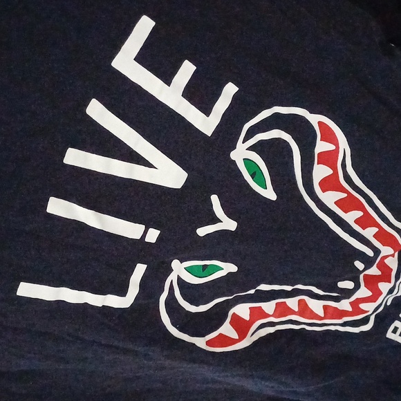 Lacoste Live Paris rare crewneck long sleeve navy tshirt 6 M/L - Picture 12 of 15